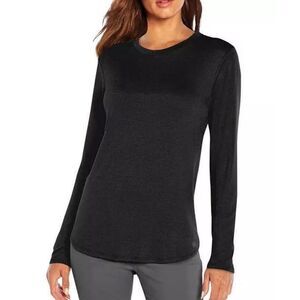 BANANA REPUBLIC WOMEN'S LONG SLEEVE‎ CREWNECK SWEATER TOP BLACK MEDIUM